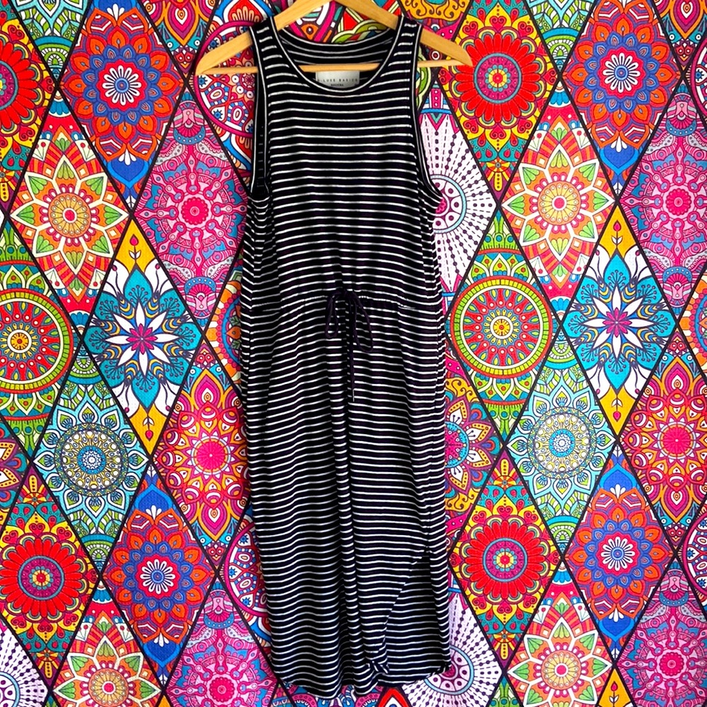 Decjuba D-LUXE BASICS Striped Sleeveless Tank Dress Sz XS - Picture 3 of 8